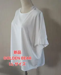 新品GOLDEN BEAR 白カットソーLL サイズ　定価5390円のサムネイル