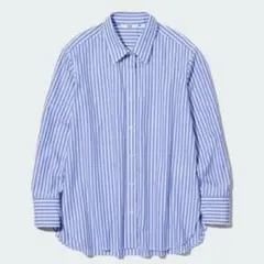 UNIQLO コットンストライプシャツ長袖