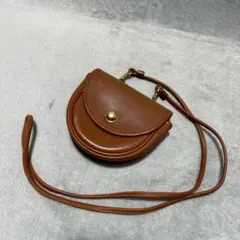 Old Coach Turn Lock Leather Shoulder Bag