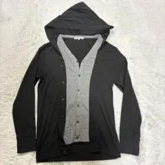 Semantic design layered hooded cardiganのサムネイル