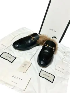 グッチ ファー スリッパ GUCCI - グッチ GUCCI DIY スリッポン ローファー プリンス