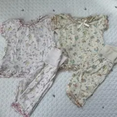 【9163】ブランシェス　ベビーパジャマ 90cm 2点セットのサムネイル
