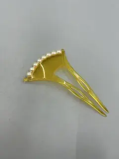 253ヴィンテージ　パール　樹脂　かんざし