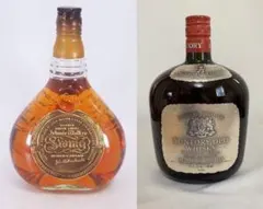 ジョニーウォーカーウイスキー2本セット レッド 金赤キャップ&スコッチ 