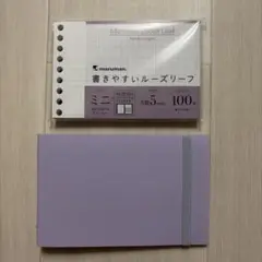 Maruman 書きやすいルーズリーフ ミニ 5mm方眼 セットのサムネイル