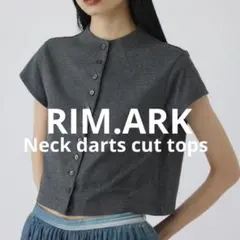 RIM.ARK 26SS Neck darts cut tops グレー 38のサムネイル