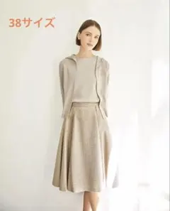 美品☆FOXEY/フォクシーリラックスフーディパーカー エンブレム刺繍38 