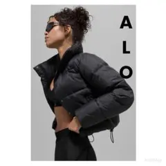 alo yoga ブラック ショートダウンジャケット S alo ブラック ダウンジャケット xs ヨガ - メルカリ