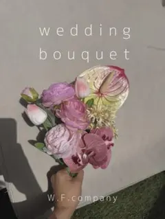 即日発送OK・高級造花・写真映え・ウェディングブーケ　韓国風