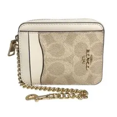 【未使用保管品】COACH コーチ コインケース カードケース シグネチャー