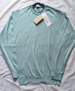 【新品未使用】John Smedley ミントグリーン セーター メンズM
