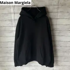 メゾンマルジェラ　スウェットパーカー カレンダー刺繍　オールブラック