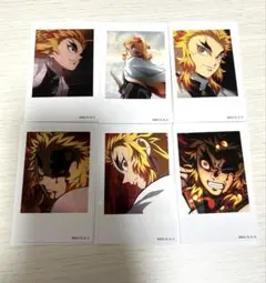 鬼滅の刃 ランダム チェキ風 ブロマイド 煉獄杏寿郎 無限列車 四周年記念　6点