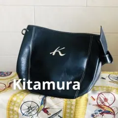 Kitamura キタムラ Kロゴ ショルダーバッグ ネイビーのサムネイル
