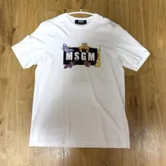 MSGM Tシャツ ホワイト グラフィックロゴ S