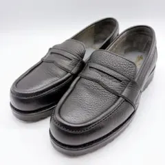【極美品】KENFORD ケンフォード 25.5 シボ革 ローファー 厚底 極美品】KENFORD ケンフォード 25.5 シボ革 コインローファー 厚底