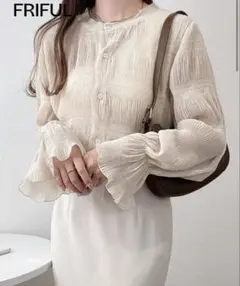 本日限定価格！shein プリーツ フリル ブラウス