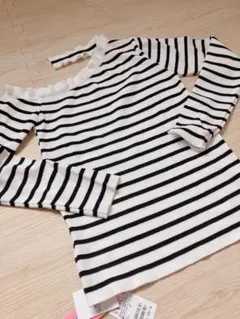 SPIGA 肩あきワンショルダーボーダーニット フリーサイズ 新品未使用