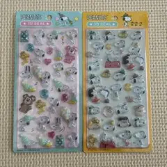 スヌーピー　ぷっくりシール　3Dシール　2種セット 正規品