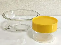 10/20まで！PYREX 保存容器 計量メモリ付き　&　ボウル　2点セット