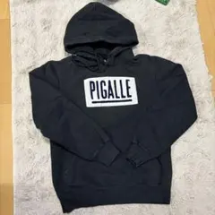 PIGALLE フード付きパーカー 黒 送料無料