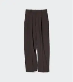 【りんさん専用】ユニクロ タックワイドパンツ ダークブラウン M