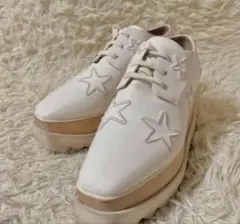 ステラマッカートニー　ホワイト 厚底 スニーカー 星型刺繍