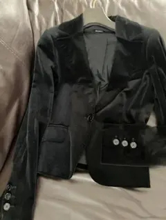 ベロア テーラードジャケット