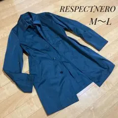 【未使用品】RESPECTNEROブラック ステンカラーコート