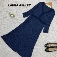 LAURA ASHLEY ローラアシュレイ 総柄ワンピース