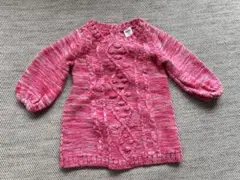 OLD NAVY ケーブルニットセーター 3-6M ピンク