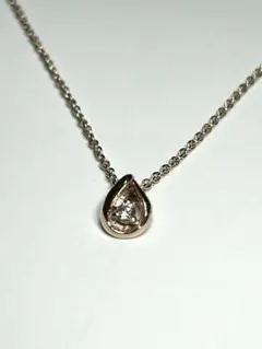con affetto シルバー925ジルコニアティアドロップネックレスのサムネイル