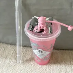 スターバックス　ミステリーカラーチェンジングリユーザブルコールドカップ　ピンク