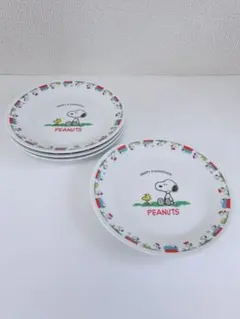 ✨美品✨スヌーピー　丸皿　非売品　4枚セット