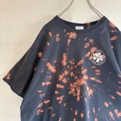 古着 itsa girl thing Tシャツ ブリーチ加工 タイダイ 紺 XLのサムネイル