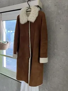 商品名】 EMBA ミンクファー ロングコート 毛皮 ブラウン 日本製 