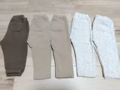 【値下げ】80 ユニクロ フリースパンツ 裏起毛 レギンスパンツ 長ズボン 冬服