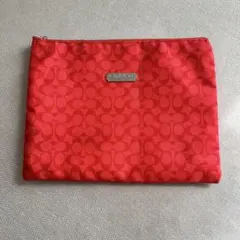COACH レッド ナイロンポーチのサムネイル