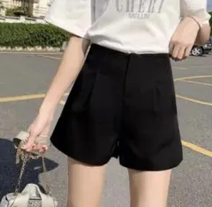 タックハイウエストショートパンツ[at1744]