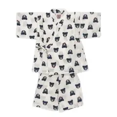 miki house クマ柄甚平セット 90cm