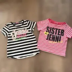 sister Jenni ストライプ Tシャツ 2枚セット　130