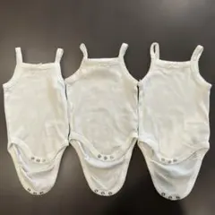 【美品】ZARA ベビーキャミソールロンパース 3枚セット 3−6ヶ月/68cm