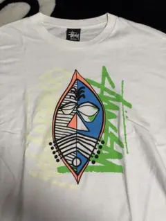 STUSSY マスクグラフィック Tシャツ ホワイト Mサイズ
