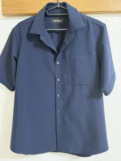 NANO UNIVERSE ネイビー 半袖シャツ