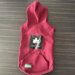 LOGOS フード付き犬服 ワインレッドのサムネイル