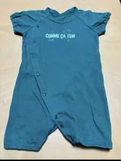 COMME CA ISM ロンパース 50-70cm 緑　グリーン