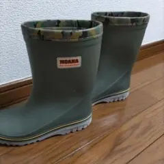 모아나 키즈 레인부츠 부츠 카키 카모 22cm