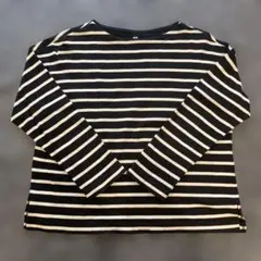 ストライプデザイン 長袖Tシャツ Sサイズ
