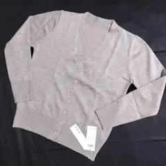 kirakiraShop　Vネック　カーディガン　グレー