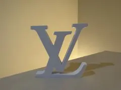 Louis Vuitton ロゴ型置物 ホワイト